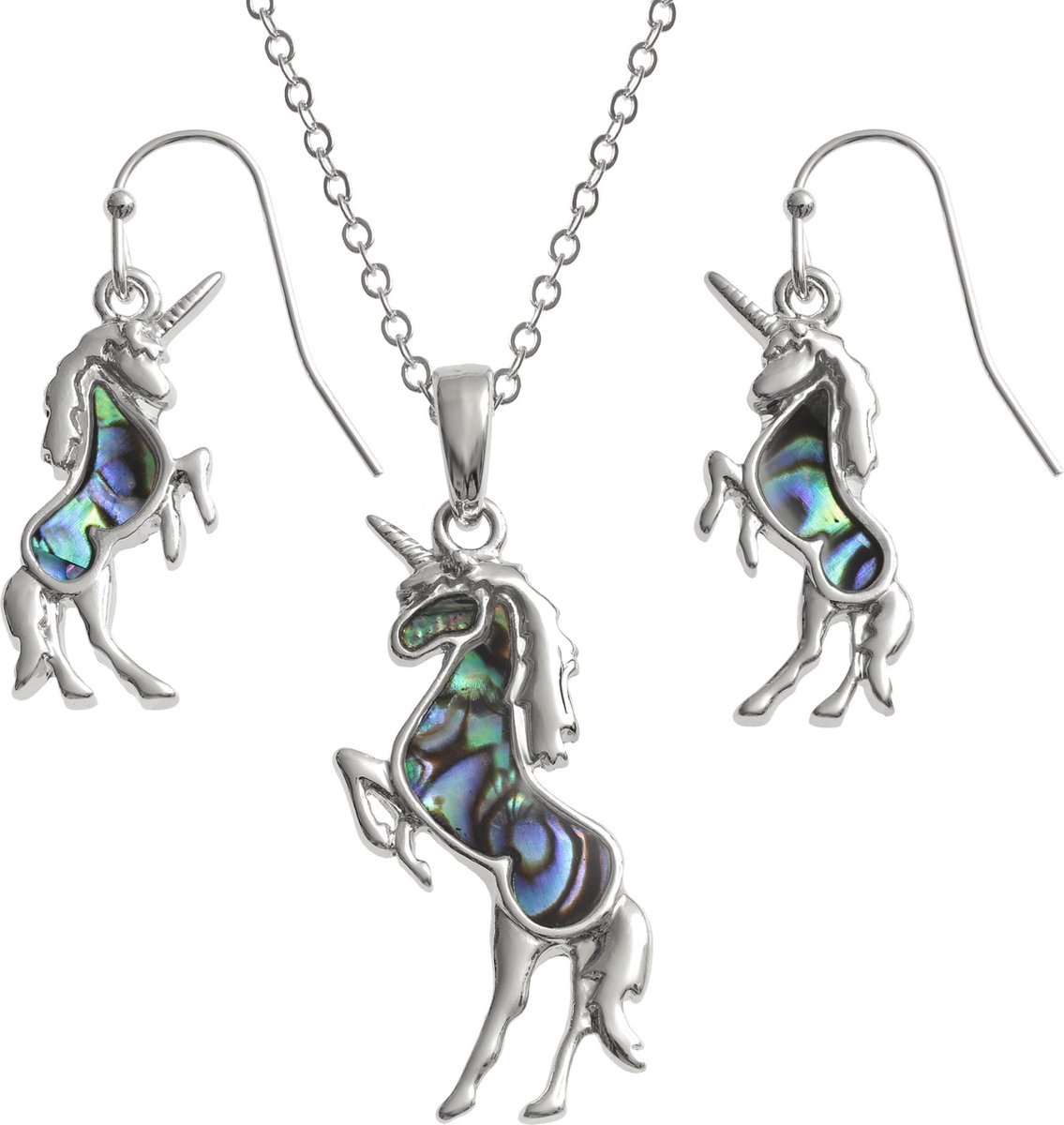 Tide Jewellery Puau Shell - Dier Collectie - Unicorn / Eenhoorn Set