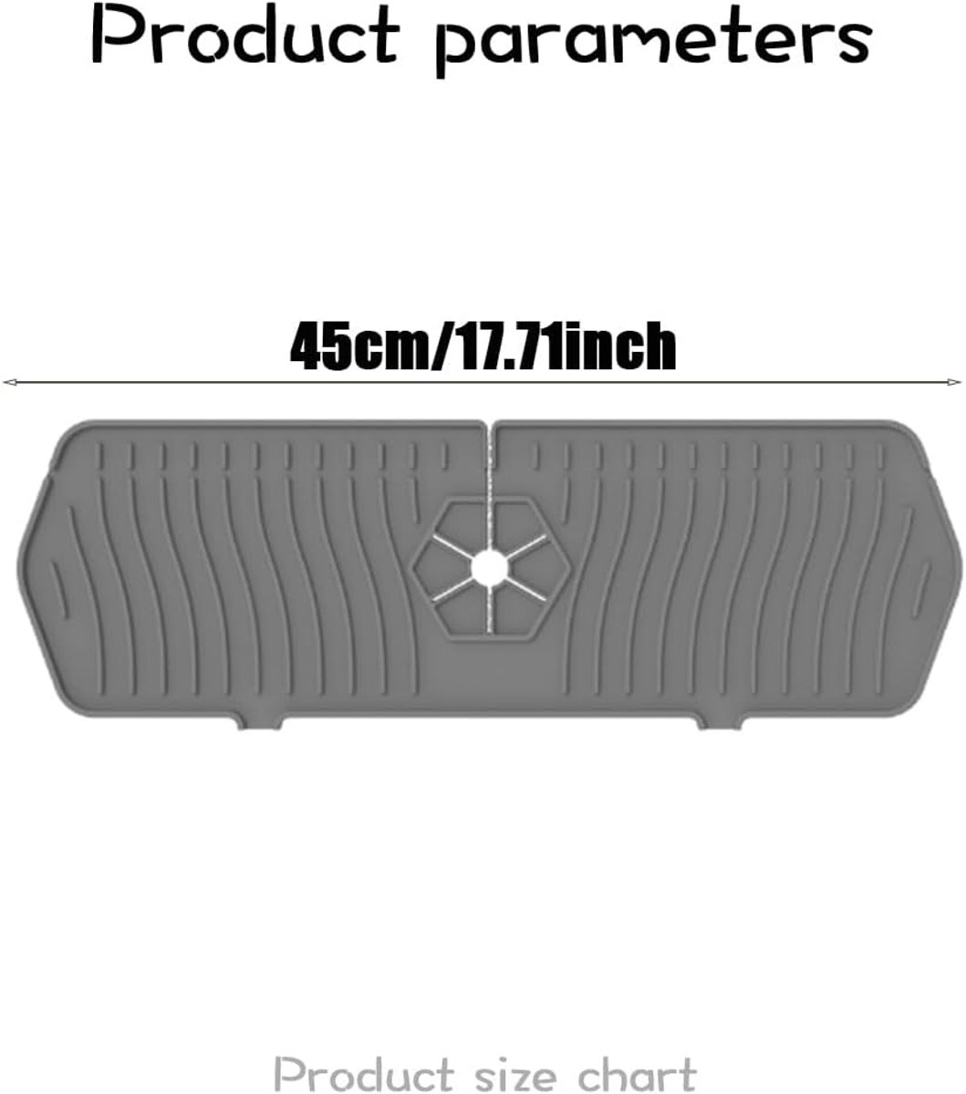 Keukenspoelbak achterwand- 45cm kraanpad voor bescherming van werkblad- geschikt voor zonwering en keuken- en badkamerachterwand