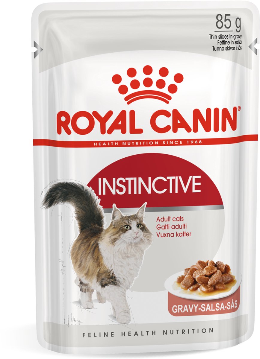 48x85g Instinctive in Saus Royal Canin Kattenvoer