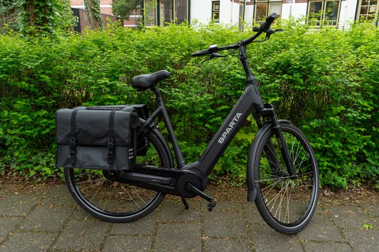 Voltano Dubbele Fietstas XL - Tarpaulin - 100% Waterdicht en Slijtvast - 48 Liter - Zwart
