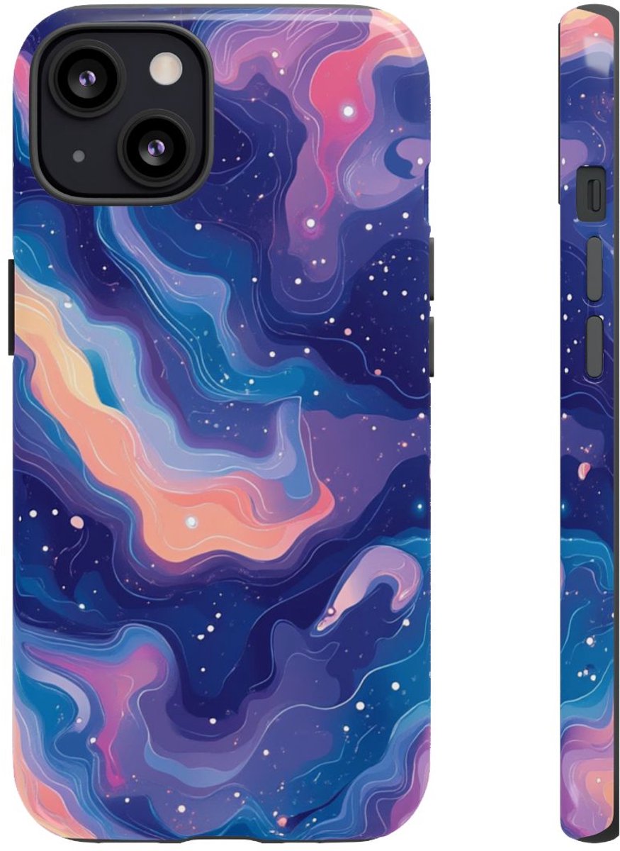 Kleurrijke Abstracte Kosmische Wervelingen – Telefoonhoesje Geschikt voor iPhone 13