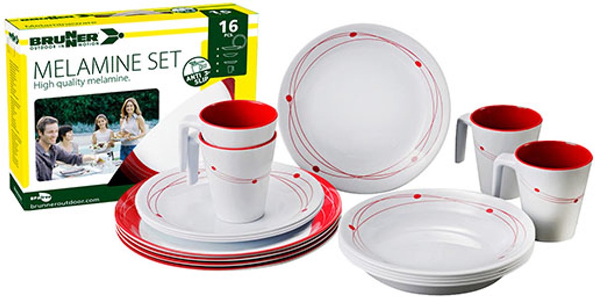 Brunner Cosmic Lunch Box - melamine serviesset (16 delig)