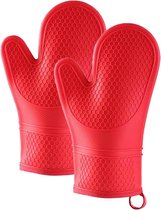 Lot de 2 maniques de cuisine rubis 20x20 cm SKANDLIFE, maniques cuisine - calism