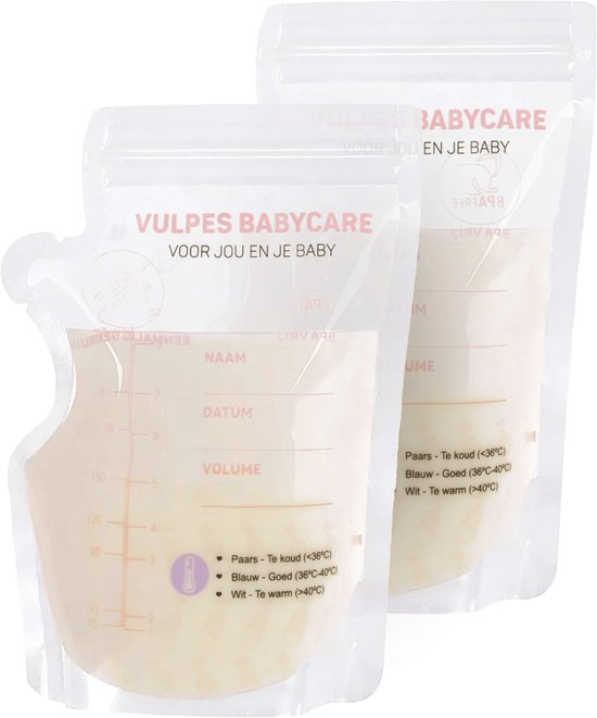 Vulpes Goods® BabyCare Moedermelk Bewaarzakjes
