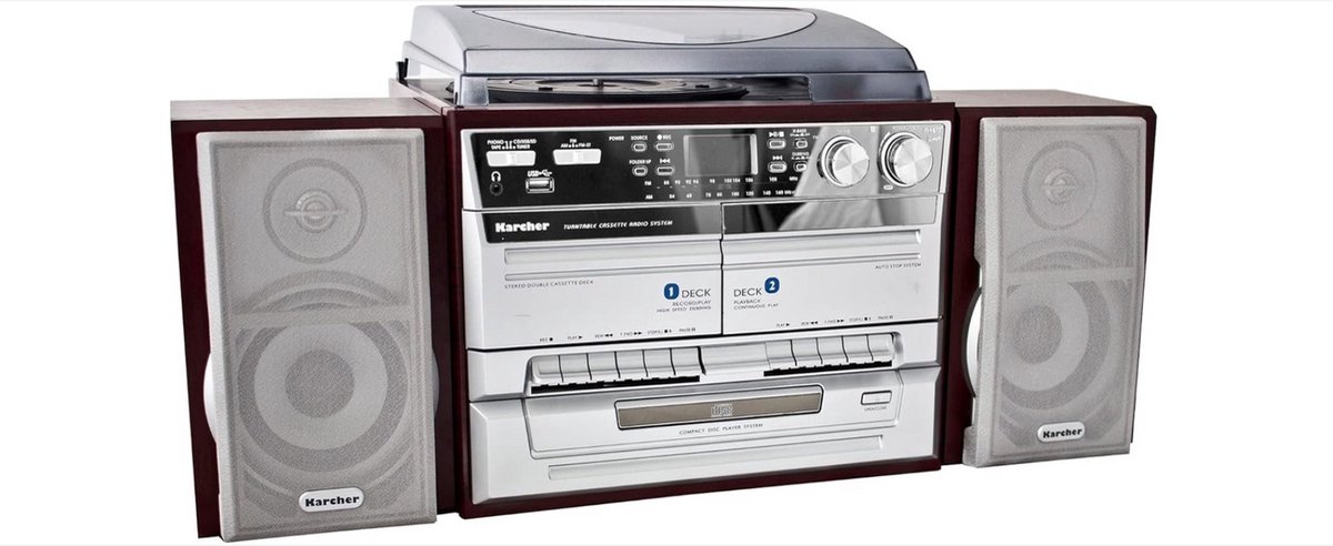 WNHB® Stereo Set Met Platenspeler - All-in-One Muzieksysteem Met Bluetooth USB en FM Radio