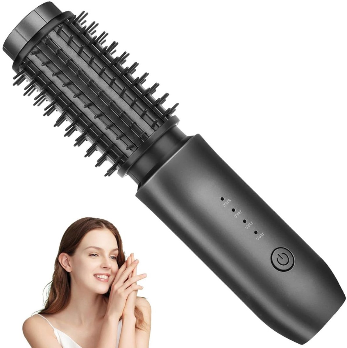 ASsentials® Fohnborstel - Stylingtool Haar - Haardroger met Borstel - Multistyler Draadloos