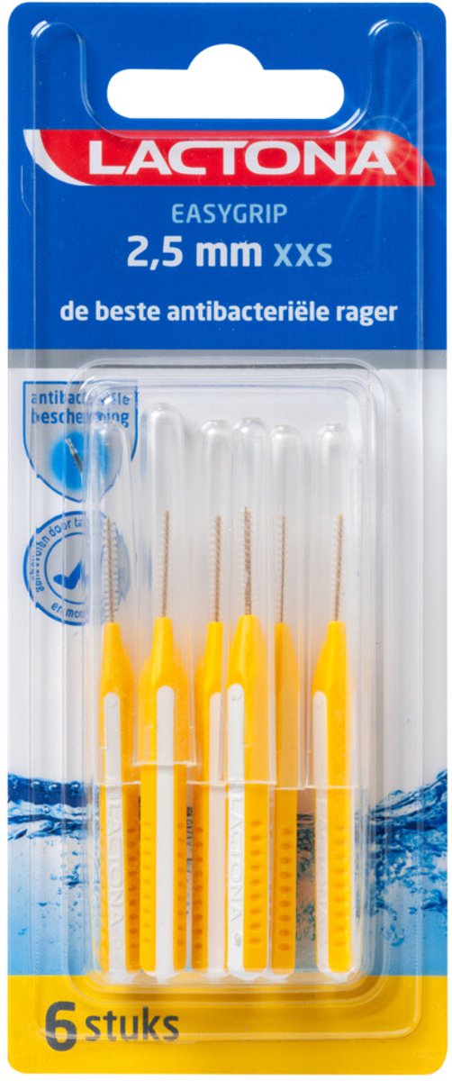 Lactona Ragers Easygrip XXS 2,5 mm - Tandenrager - 6 stuks