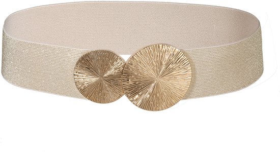 Elastische riem voor dames, 5 cm brede stretchriem, tailleband voor jurk, jeans en broek