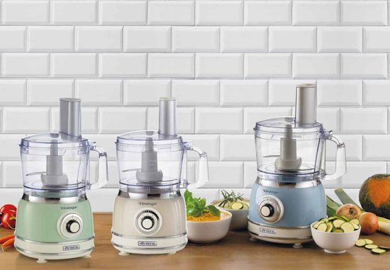 Ariete 1781/05 - Vintage food processor- 1000W - 2L inhoud - 2 snelheden - Blauw van Ariete — afbeelding 5