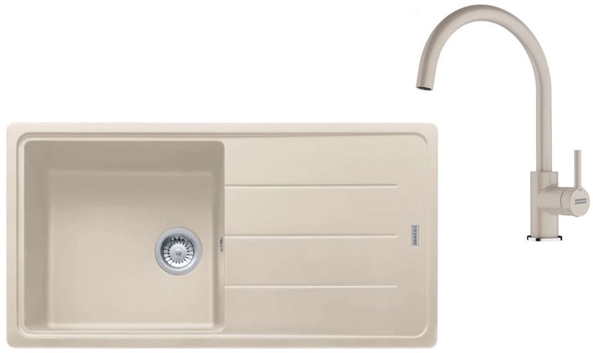 Franke Sets - Keukenset G280SA, fragraniet spoelbak BFG 611 en keukenkraan FC 6018.082, sahara 114.0700.813