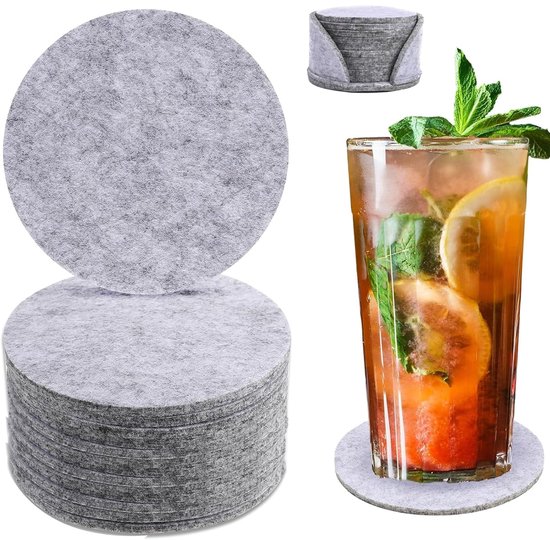 Cosy @ Home Glazen Onderzetters Set 4st. online kopen