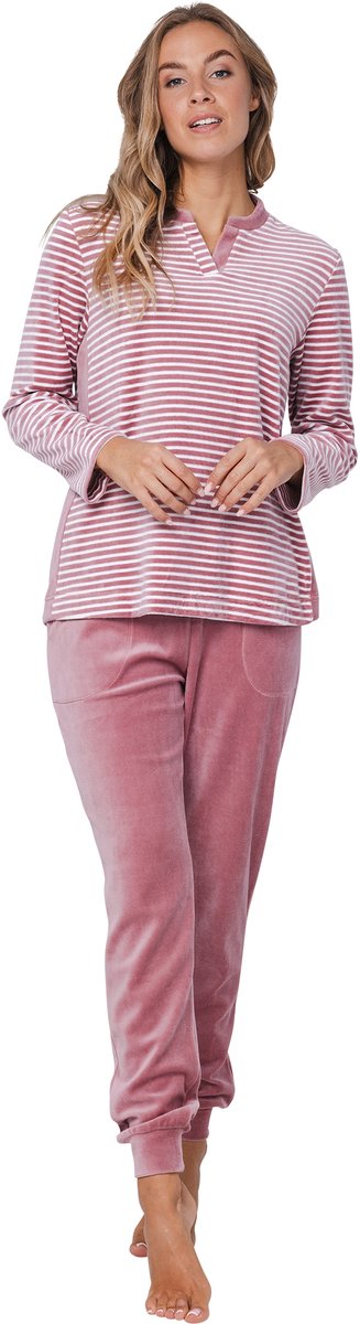 Pastunette Rose Stream - Pyjama/Huispak - Velours - Roze
