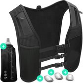 GoGoods Running Vest® - Gilet de course - Avec Siècle des Lumières - Support de téléphone - Incl. 3 lumières LED et une bouteille de 500 ml