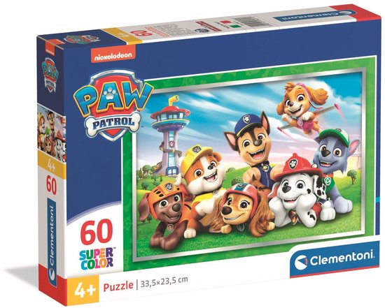 Clementoni - Puzzel - 60 Stukjes - Paw Patrol - Kinderpuzzel - Vanaf 4 jaar