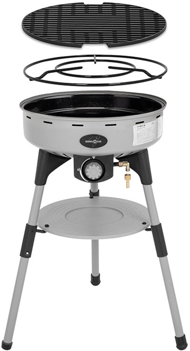 Brunner Devil BBQruiser HT Classic Grid 30 - draagbare gasbarbecue 30mbar
