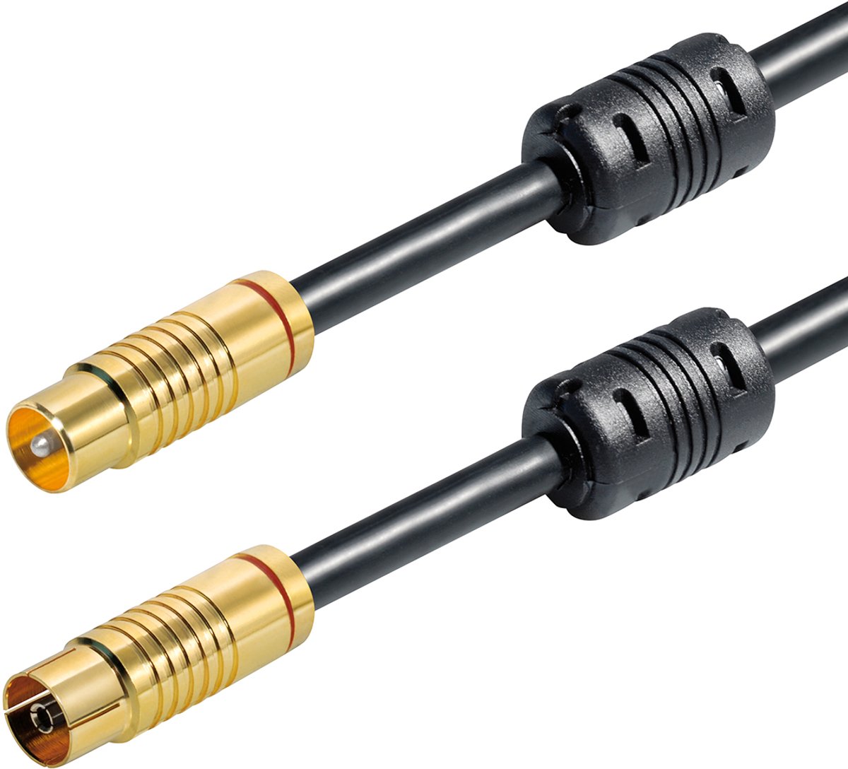 Premium Coax Antenne kabel met ferriet filter 10 mtr