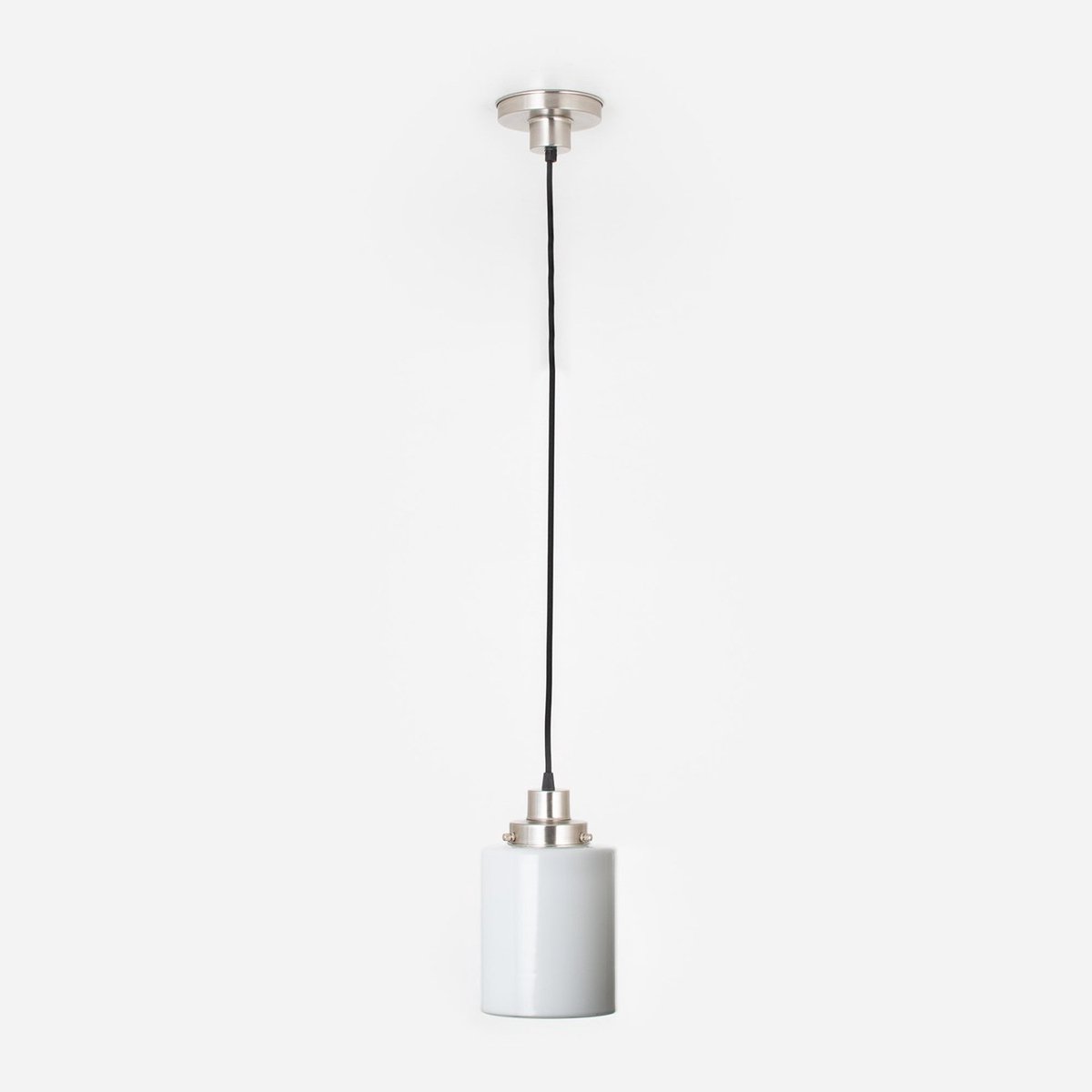 Coloured by Art Hanglamp aan snoer Strakke Cilinder 20's Matnikkel - Art Deco Trade