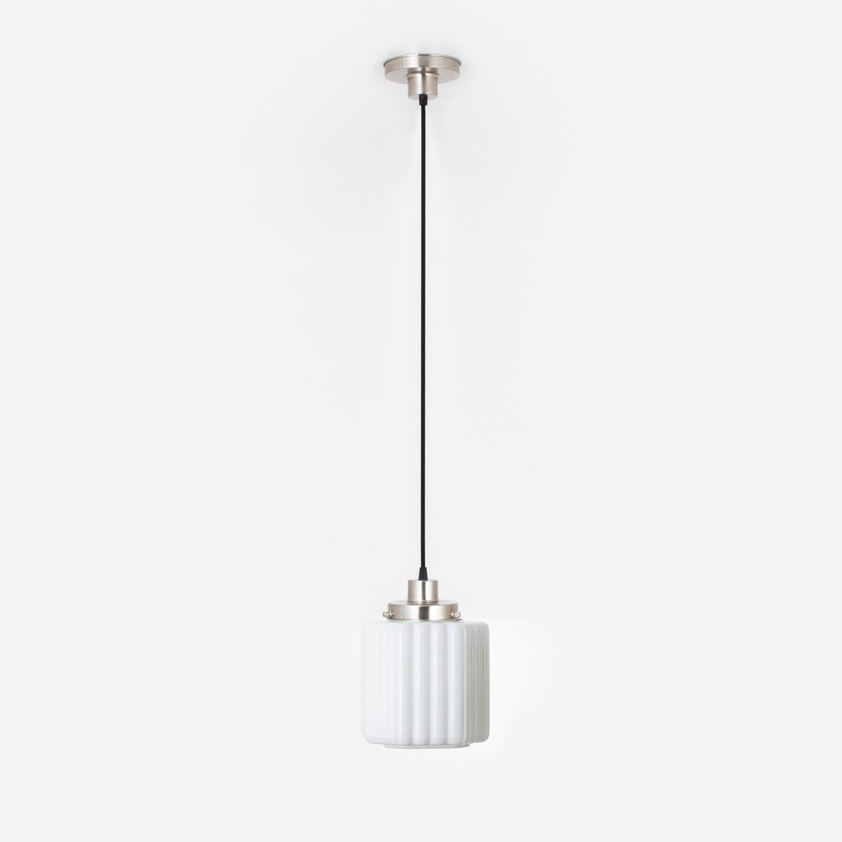Coloured by Art Hanglamp aan snoer Thalia 20's Matnikkel - Art Deco Trade