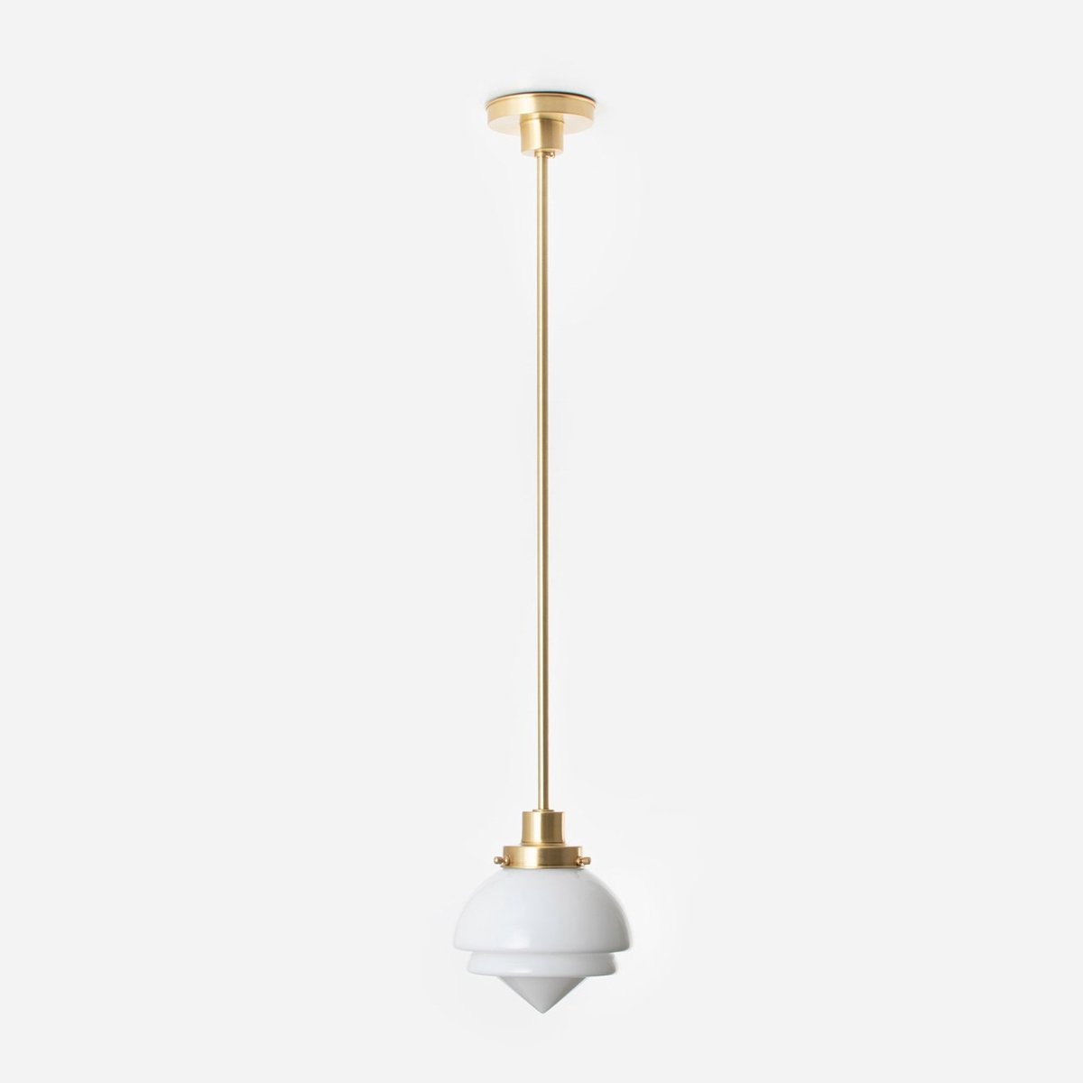 Hanglamp Small Pointy 20's Messing - Art Deco Trade