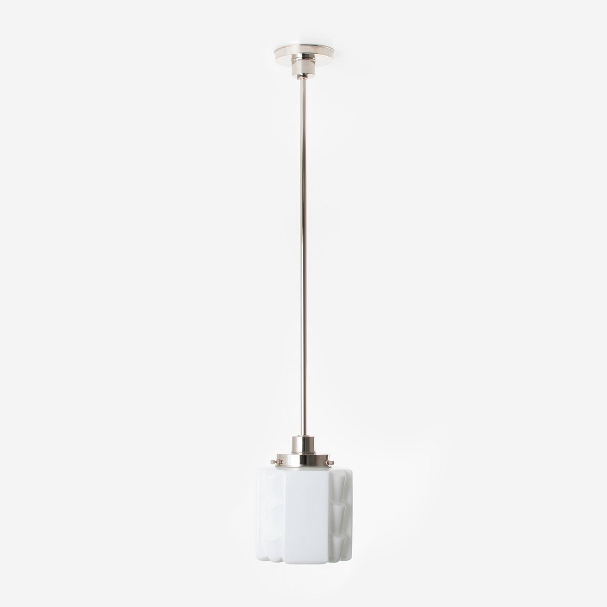 Coloured by Art Hanglamp Expressionisme 20's Nikkel - Art Deco Trade