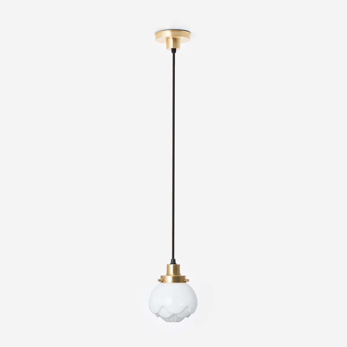 Hanglamp aan snoer Paeonia 20's Messing - Art Deco Trade