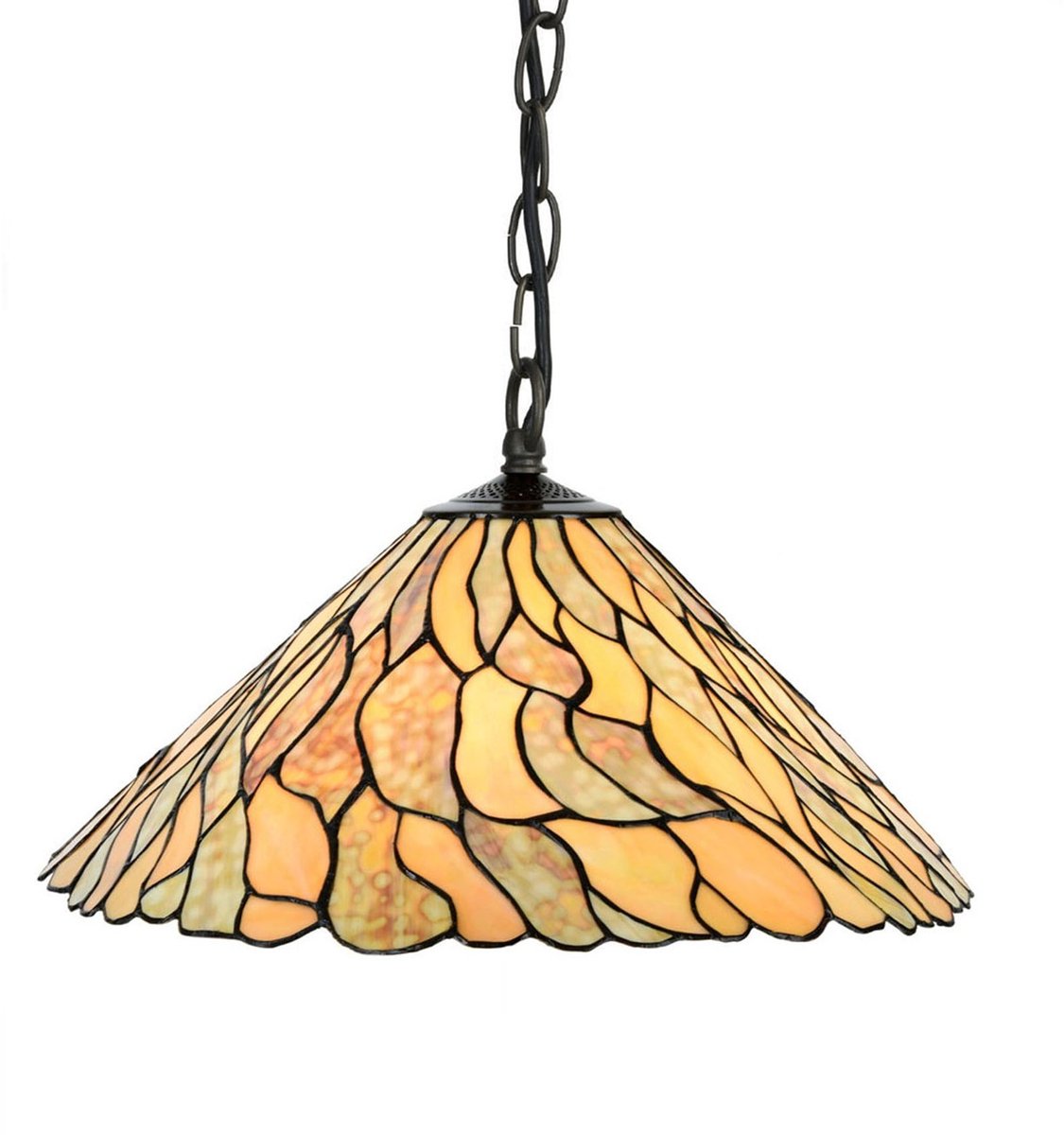 Coloured by Art Tiffany Hanglamp Jade - Art Deco Trade Oker