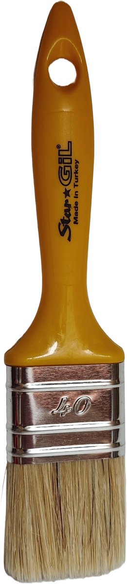 Stargil Platte Kwast No.40 - Verfkwasten - Afplakkwast - Kwast Voor Verf - Platte kwast
