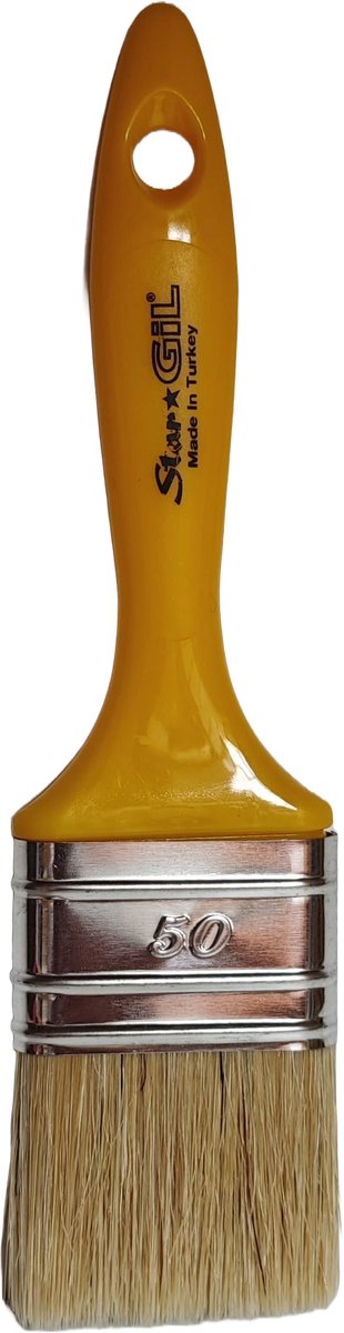 Stargil Platte Kwast No.50 - Verfkwasten - Afplakkwast - Kwast Voor Verf - Platte kwast