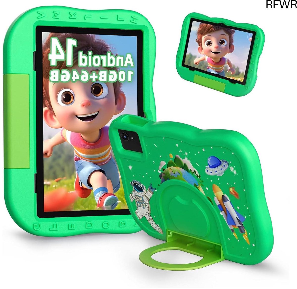 RFWR® 10 Inch Kindertablet met Ouderlijk Toezicht en HD Touchscreen
