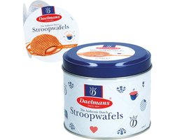 Daelmans Stroopwafels in Delfts Blauw blik - 230 gram per blik - 8 Stroopwafels per blik Daelmans Stroopwafels in Delfts Blauw blik - 230 gram per blik - 8 Stroopwafels per blik