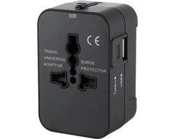 LumiWay Wereldstekker - Universeel Reisstekker - Reis Adapter - Stekker met USB-C & USB-A - Amerika (USA), Zuid Amerika, Engeland (UK), Australië, Azië, Afrika, Europa, Italië, Thailand