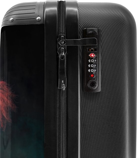 NoBoringSuitcases.com® Trolley - Valises de voyage - Clown - Chapeau - Col - Portrait - Horreur - Trolley sur roulettes - Convient en 55x40x20 cm et 55x35x25 cm - Valise - Valise cabine