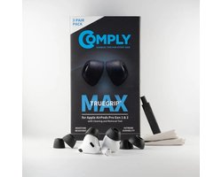 Comply Foam TrueGrip Max voor AirPods Pro gen1 &2 - maat MIXED SIZE, 3 paar(1 paar x S, 1 paar x M, 1 paar x L)
