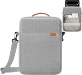 KZQ Sacoche pour tablette 1 pièce - Housse pour tablette 9-11 pouces - Sac pour iPad - Avec poignée et bandoulière amovible - Sac à bandoulière - Sac de voyage - Sac portable - Pour ordinateurs portables de moins de 11 pouces - Grijs
