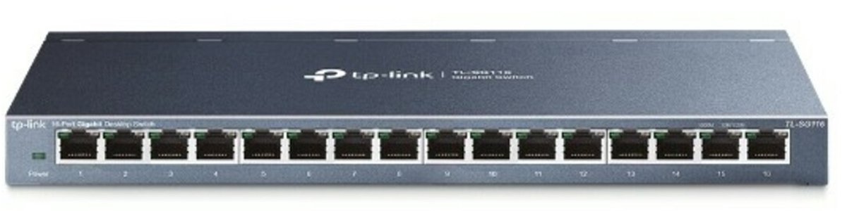 TP-Link TL-SG116E - Netwerkswitch - 16 Poorten