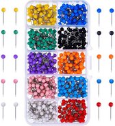 F4B Punaises 500 stuks – 10 Kleuren – 15 mm – Voor Prikbord of Kaarten