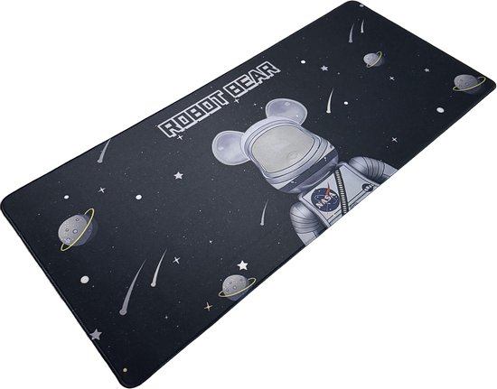 Tapis de souris Robot Bear XXL - Gaming - 900 x 400 x 3 mm - Antidérapant