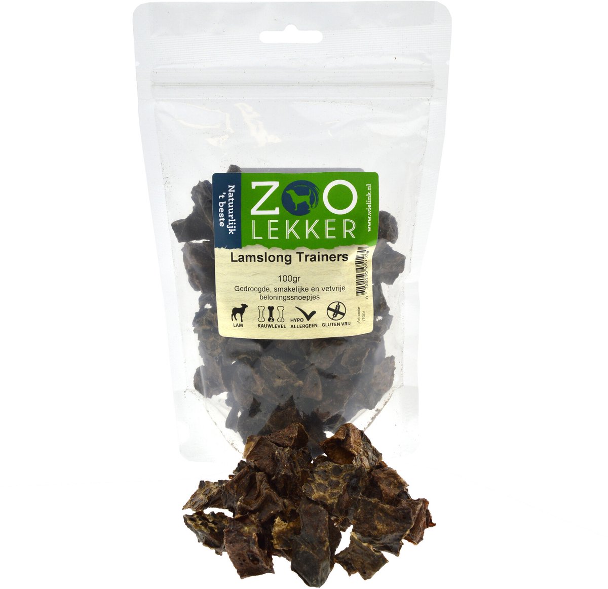 Zoolekker Lamslong Trainers 100 gram
