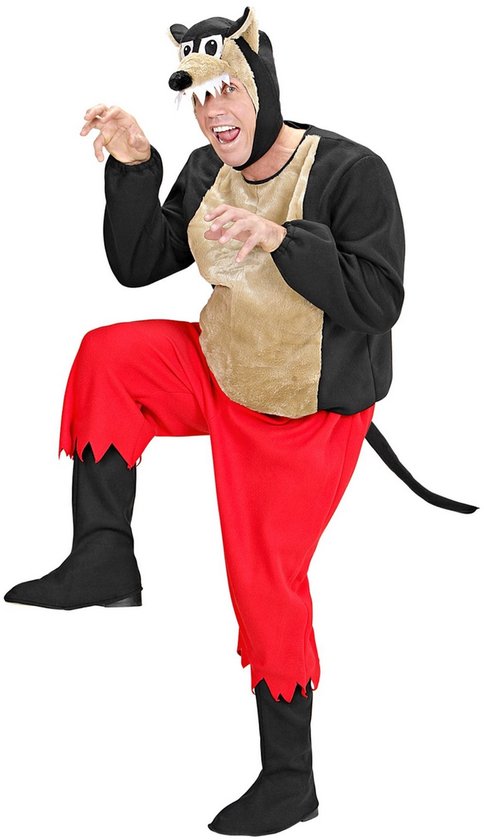 Grote boze wolfkostuum voor volwassenen - Verkleedkleding - Medium