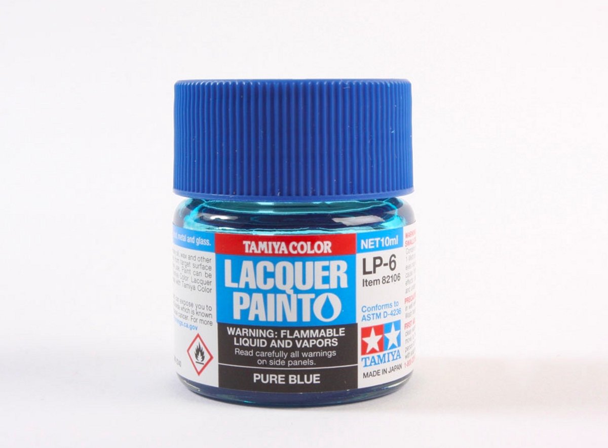 Tamiya Hobbyverf Enamel verf - LP-6 Blue - Gloss - Lacquer Paint - Verf potje - 10 ml