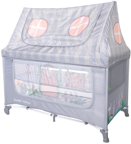 Lorelli Sweet Home Grey Campingbed met Dakje 1008065-2506