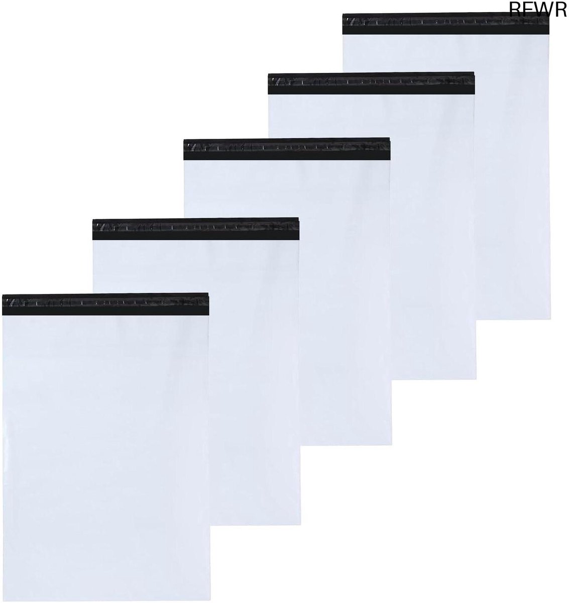 RFWR® 5 Verzendzakken XXL - Waterdichte Kledingverpakkingen voor Textiel en Accessoires (60x80cm)