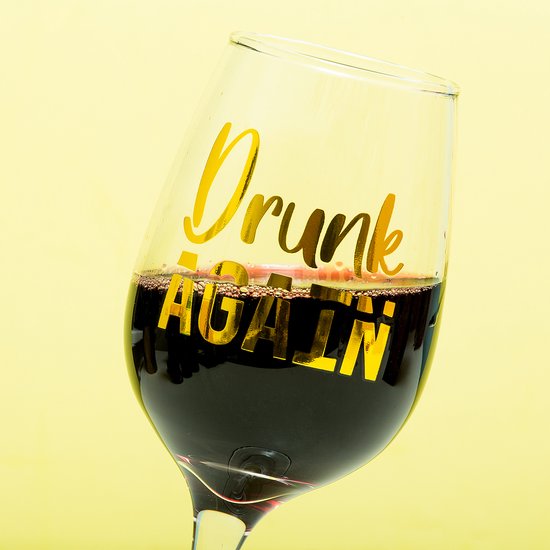 Out Of The Blue Drunk Again Verre à vin tordu