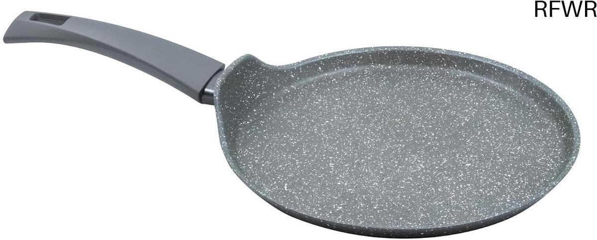 RFWR® Crêpes-pan 20 cm - Aluminium anti-aanbakpan met steen-look en ergonomische handgreep