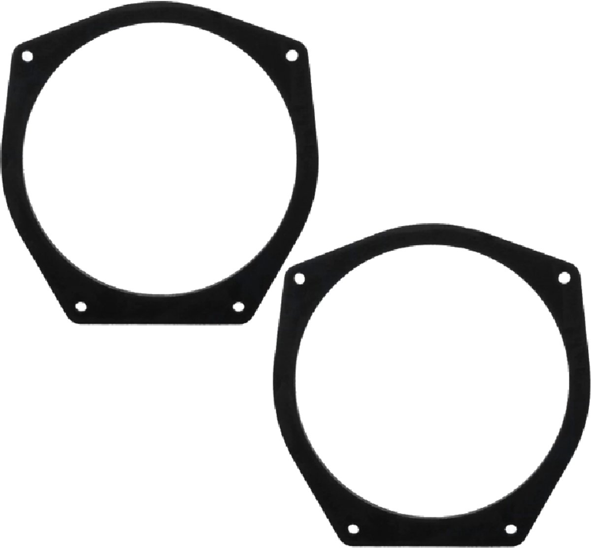 MDF 165mm Luidsprekerhouders - Honda Accord V, Civic (1987-1996), CRX (1987-1992) en Prelude IV