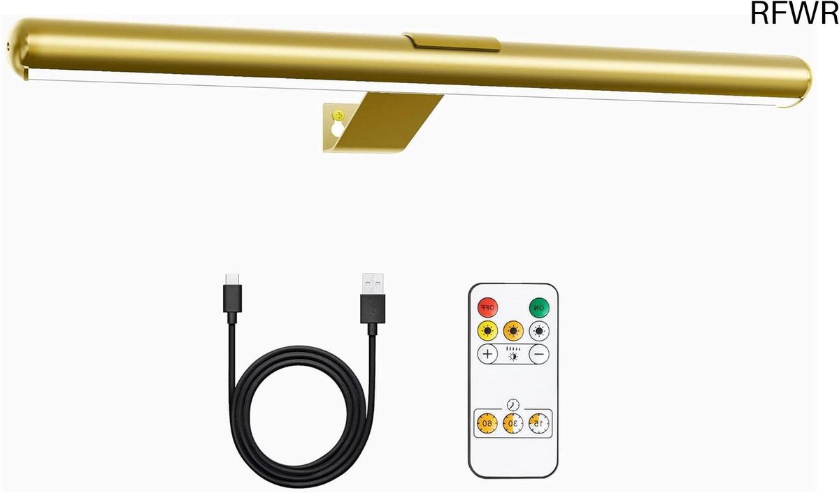 RFWR® Wandlamp met Afstandsbediening - Draadloze LED-lamp met Oplaadbare Batterij en Dimbare Helderheid voor Kunstwerken