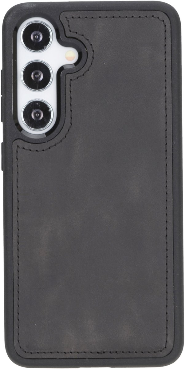 Lykke Samsung Galaxy S25 Back Cover Hoesje| MagSafe Hoesje| Echt Leer| Zwart