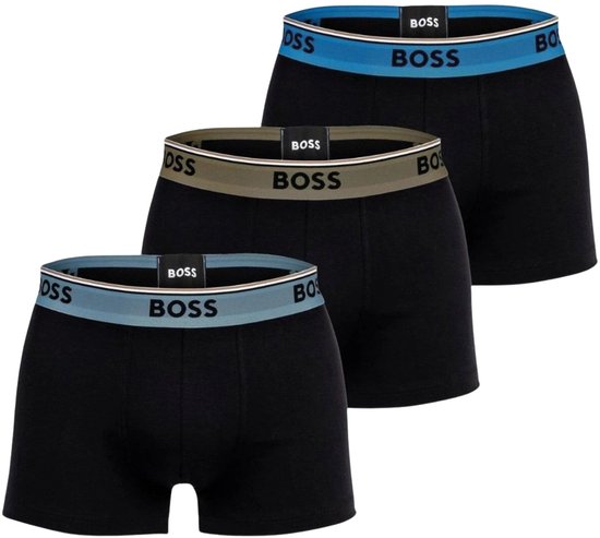 Boxers Boss Power Trunk Hommes (paquet de 3) - Taille L