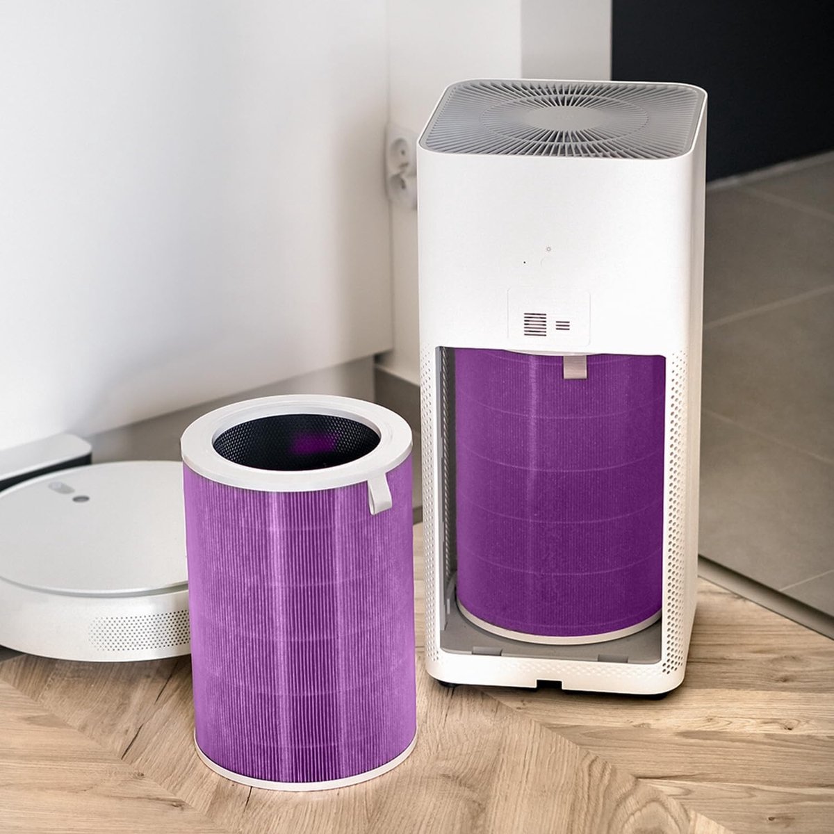 Sillar, HEPA-filter voor luchtreiniger, antibacterieel, filter met actieve kool, geschikt voor Xiaomi Mi Purifier, vervanging voor Xiaomi Mi Purifier H13, voorzien van RFID-chip, 1 stuk — afbeelding 5