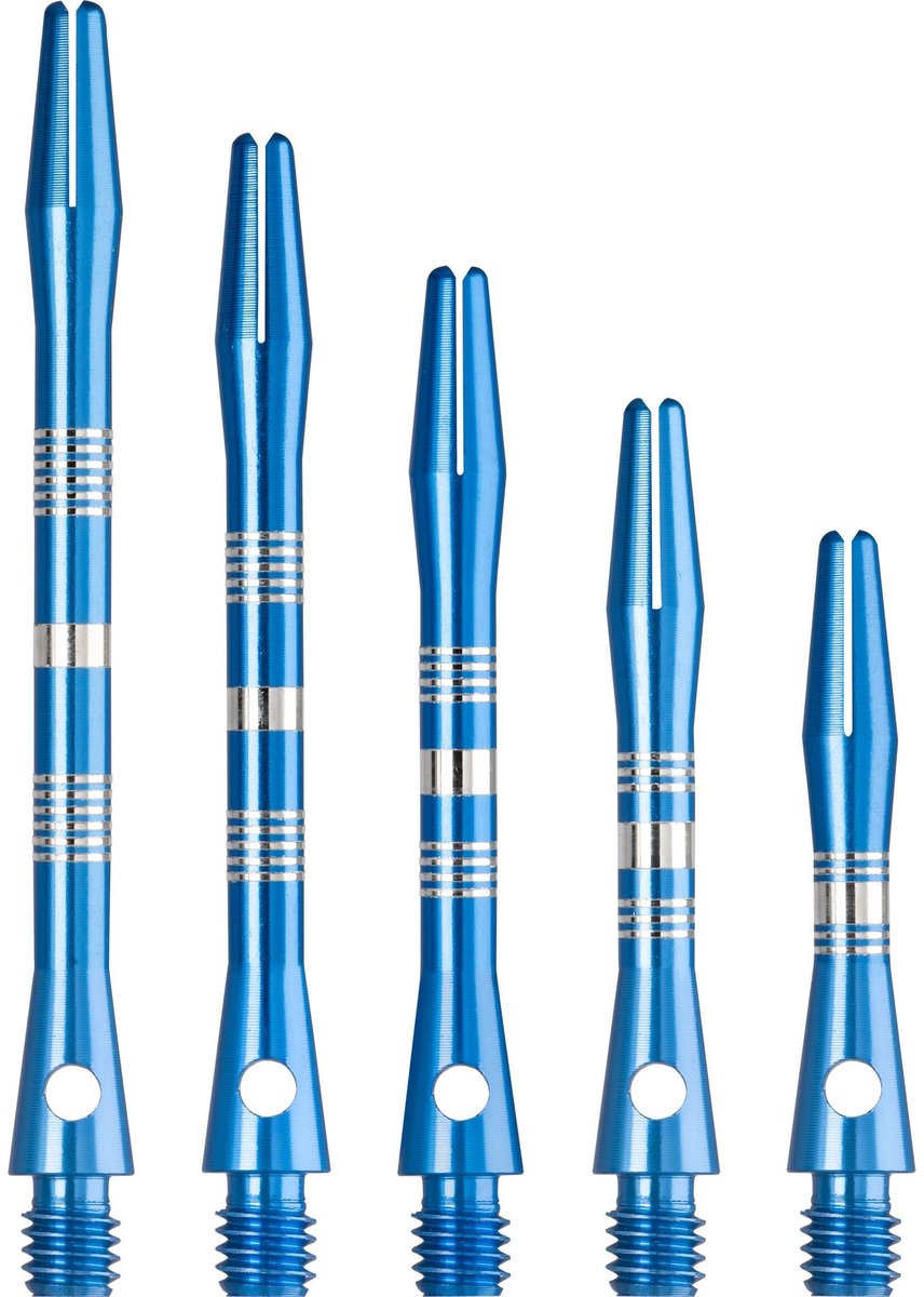 Dartshopper Aluminium Regrooved Blue - Dart Shafts Long